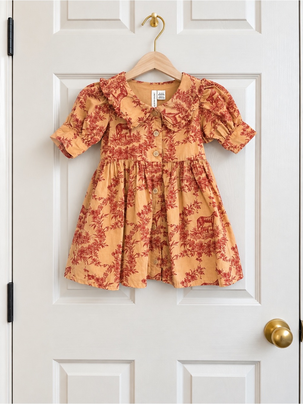 Janie and Jack 6-12M Equestrian Toile Dress & Bloomer Set